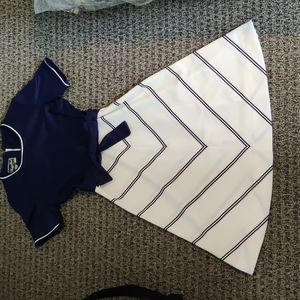 Vintage Sailor Knit Dress, Size Small